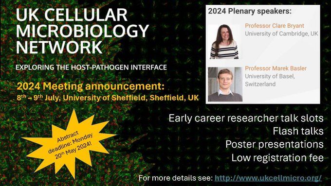 🦠 There's still time to submit your abstract & secure your spot: 🦠buff.ly/49oWpCg Our Editor @Thom_Mass_0 will be there to chat all things @FEBSnews and #CellularMicrobiology! @ClareBryant13 @Basler_Lab @elkslab_sheff