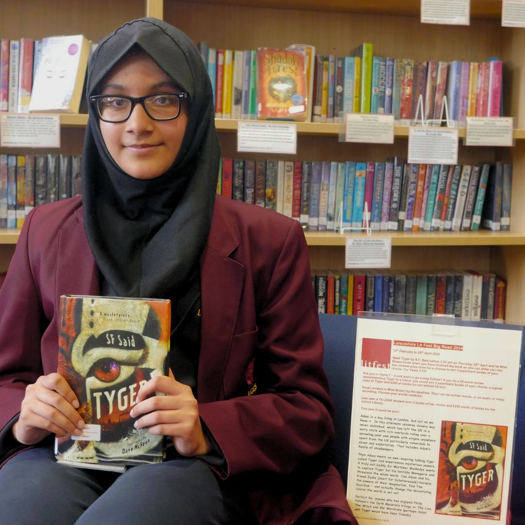 Congratulations to Auguste and Anabiya, who have both won prizes for themselves and the school in the LitFest Big Read! Auguste has won the review competition with her video response, fitting her thoughts on Tyger by SF Said into just 50 words! #LGGSChallenge