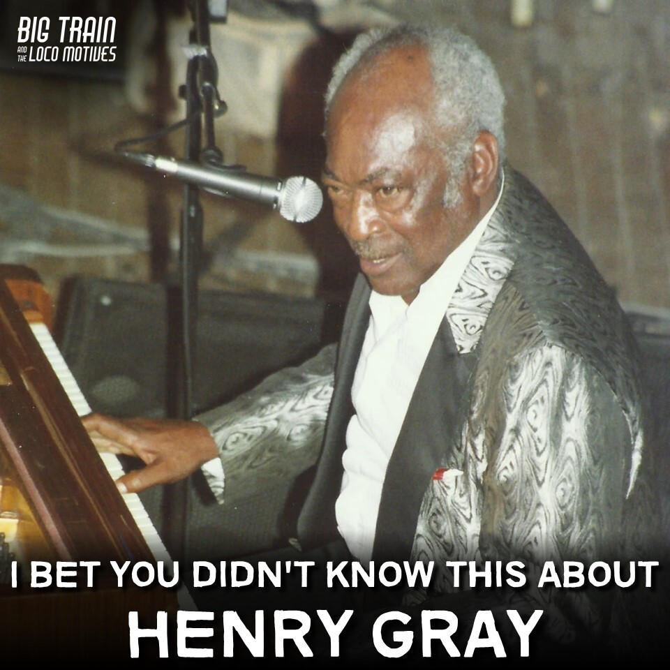 HEY LOCO FANS - Here's something you probably didn't know about the Chicago blues pianist Henry Gray. He was the son of a church deacon and began playing piano at the age of eight.  #Blues #BluesMusic #BigTrainBlues #BluesHistory #ChicagoBlues #Chicago  #BluesPiano #BoogieWoogie