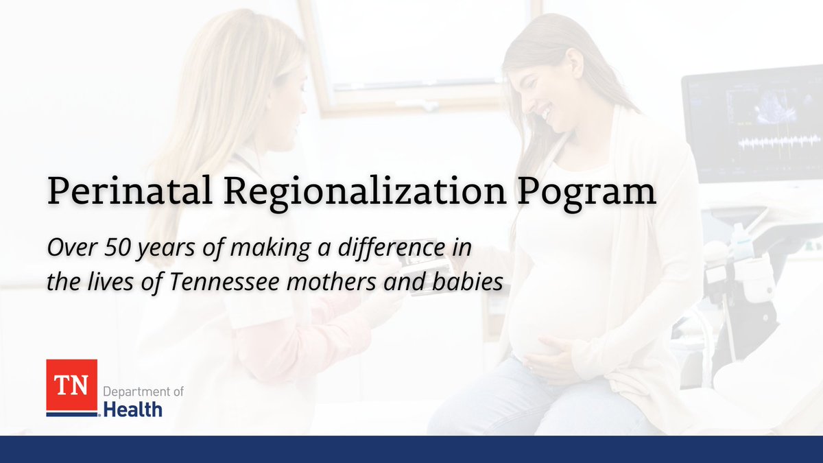 The Perinatal Regionalization program was established to address the needs of TN’s pregnant women & infants. To learn more, including how to access services, visit tn.gov/health/health-…. #NationalWomensWeek #MaternalHealth
