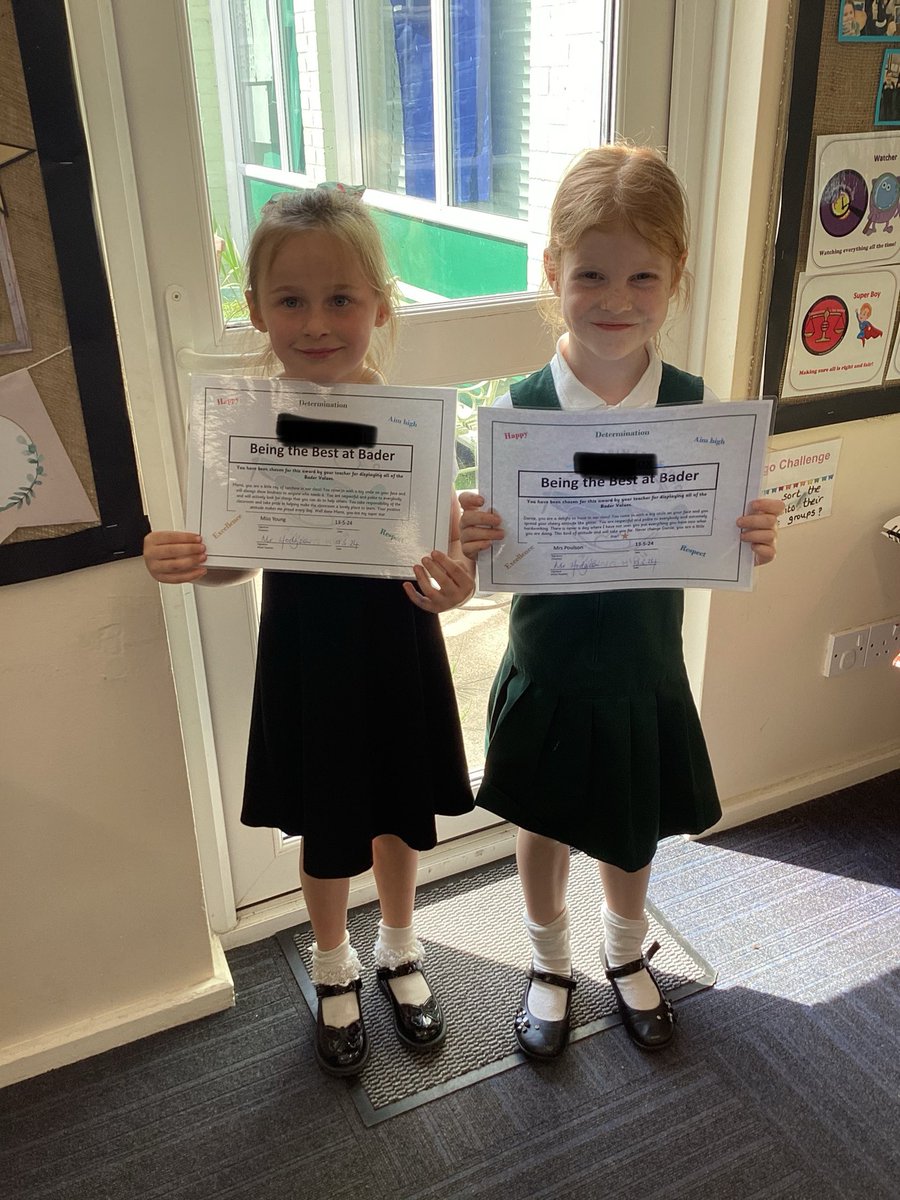 BaderPrimary's tweet image. These super stars in year 1 have been chosen this week for displaying every one of our Bader Values. They have wonderful respectful and determined attitudes. We are very proud of you! 👏 💫 #BaderValues #RRSarticle8