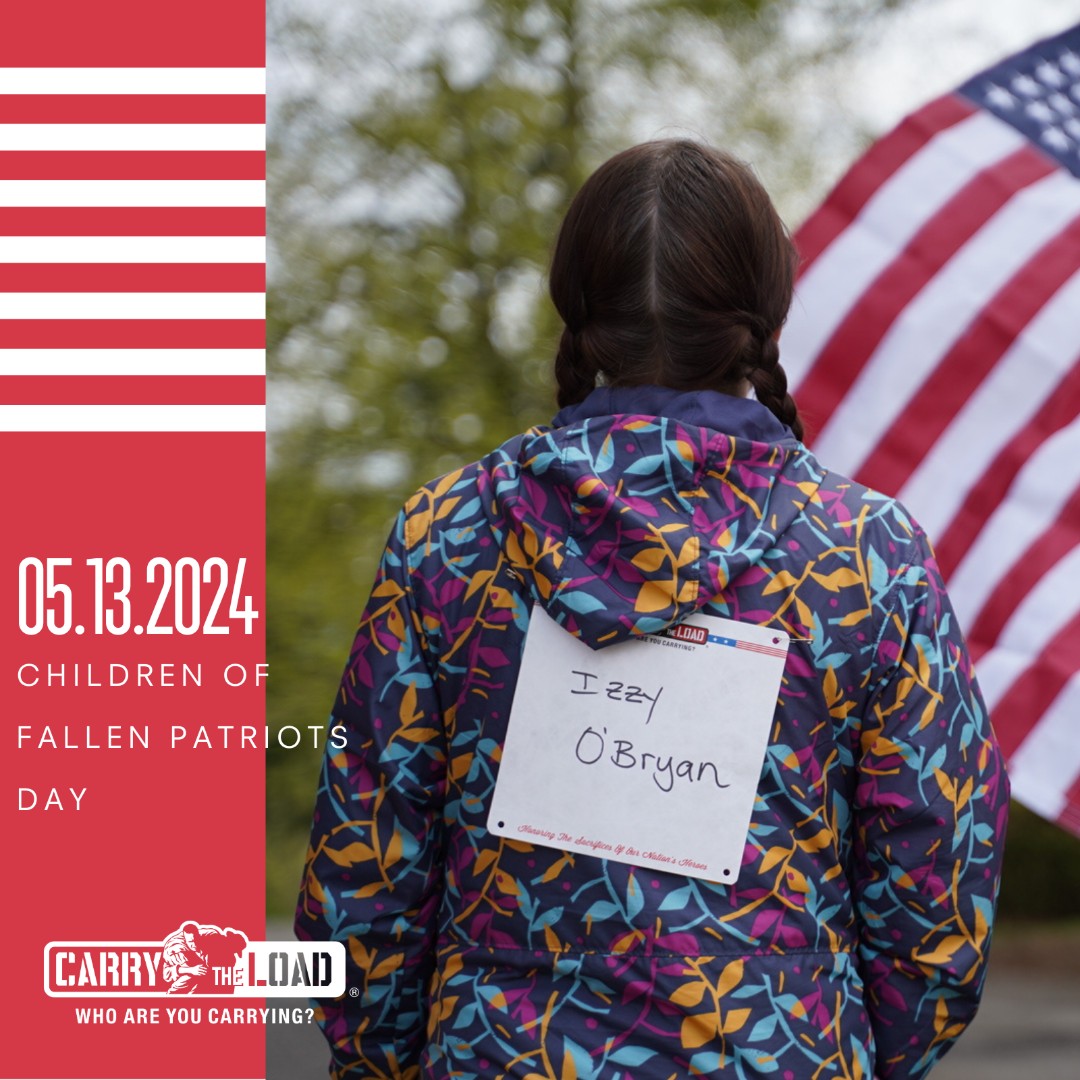 Today, we honor the brave children of our fallen patriots who carry the weight of loss with resilience and courage. Let's come together to support and uplift them, ensuring they always feel the love and appreciation of a grateful nation. #ChildrenOfFallenPatriots #CarryTheLoad