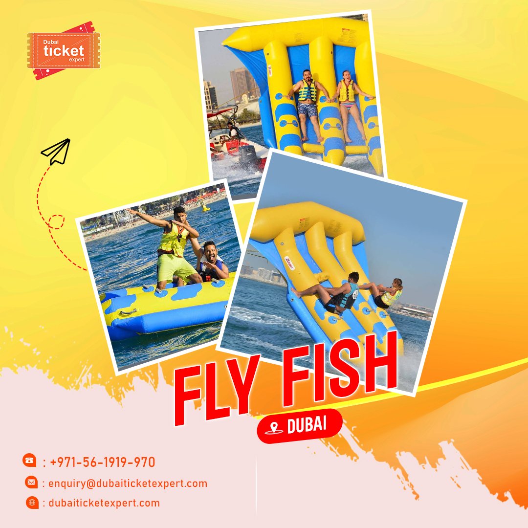 Fly Fish Ride is an exciting way to glide around Dubai's seas and take in the cityscape, natural harmony & tranquil moments.

For bookings:
🌐:dubaiticketexpert.com
📞: +971 56 191 9970

#dubaiflyfish #flyfishdubai #flyfishride #DubaiOffers #DubaiAdventures #dubaiticketexpert