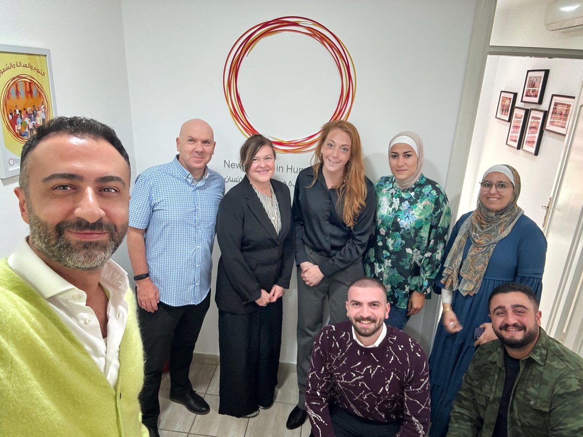 A great day in Amman with colleagues from @newtacticsmena. Their work with frontline activists and human rights defenders across the Middle East is truly inspirational.🇯🇴