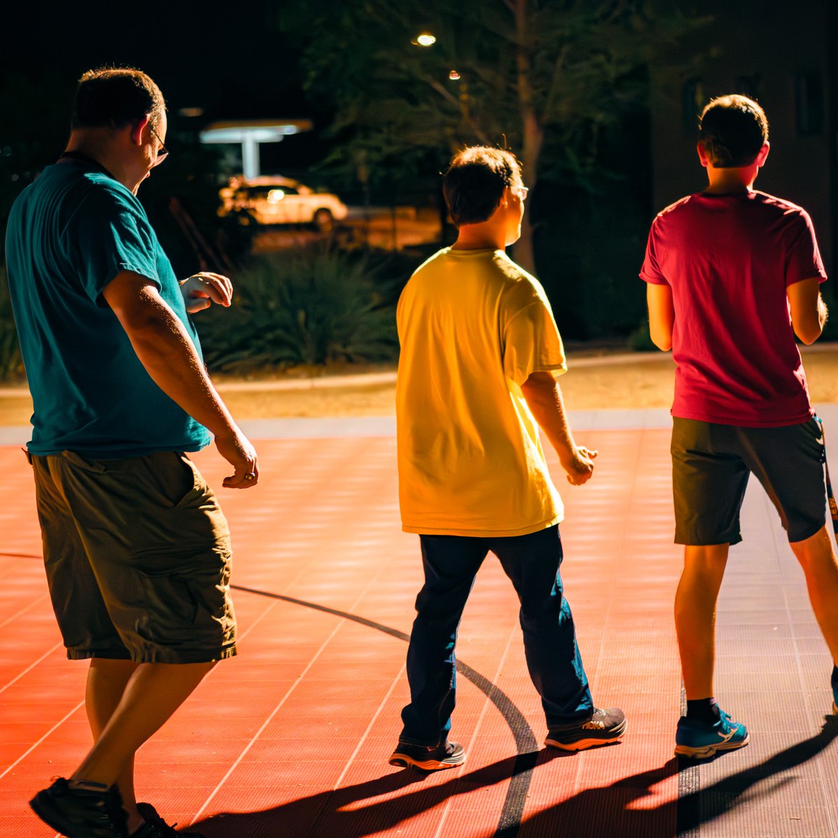 TreasureHouseAZ's tweet photo. 📸 Late night laps on the basketball court... bc residents are NOT messing around in our first Steps Challenge 👣

👟 With @fitbit in hand, they lace up their sneakers to rack up anywhere from 15-50K steps per day. 👟🥇 It it's #FunOnTheMove, #TreasureHousePHX says #BringItOn! https://t.co/XMjMYLMJOr