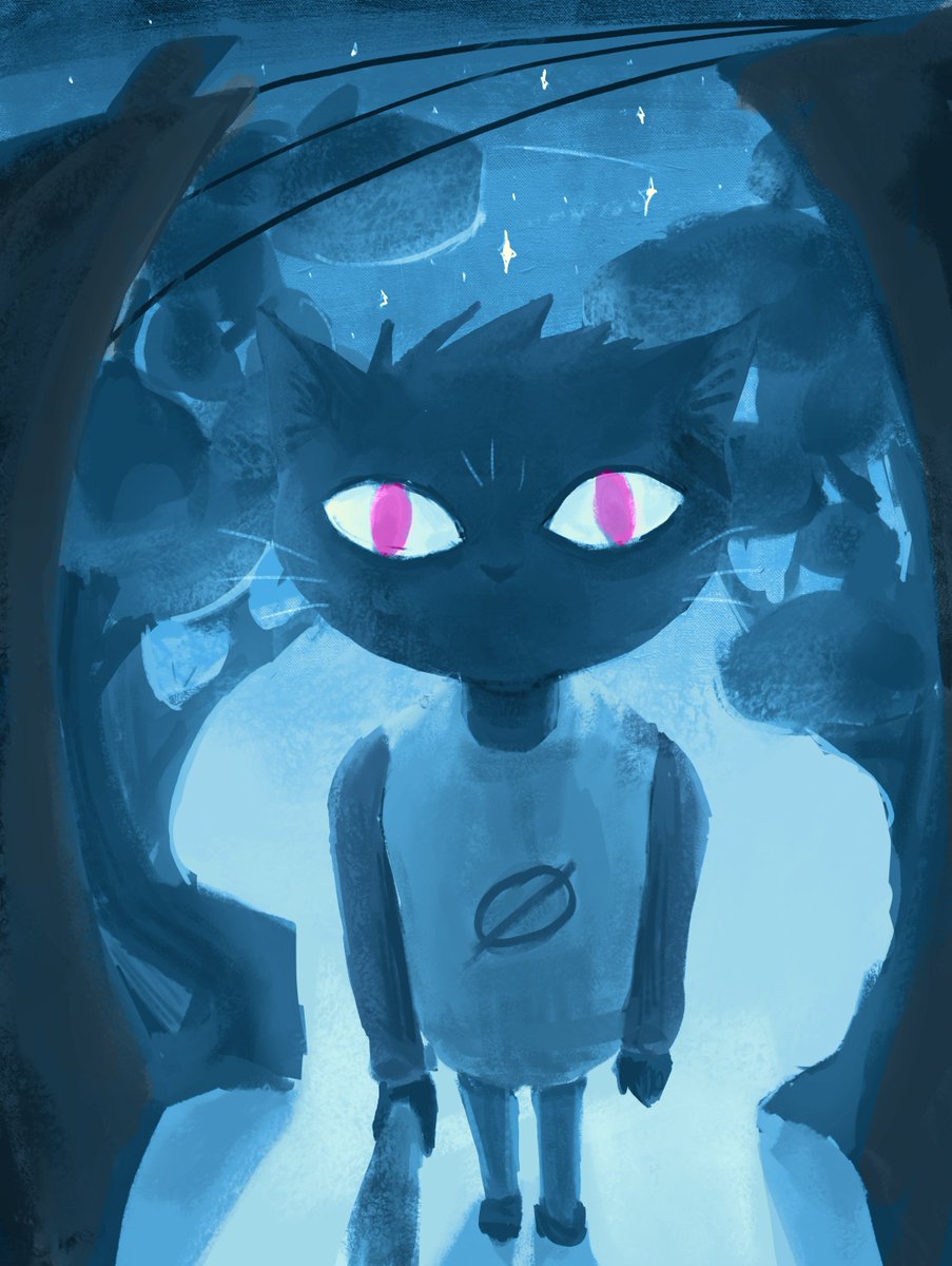 when it is night and im in the woods 
#nitw