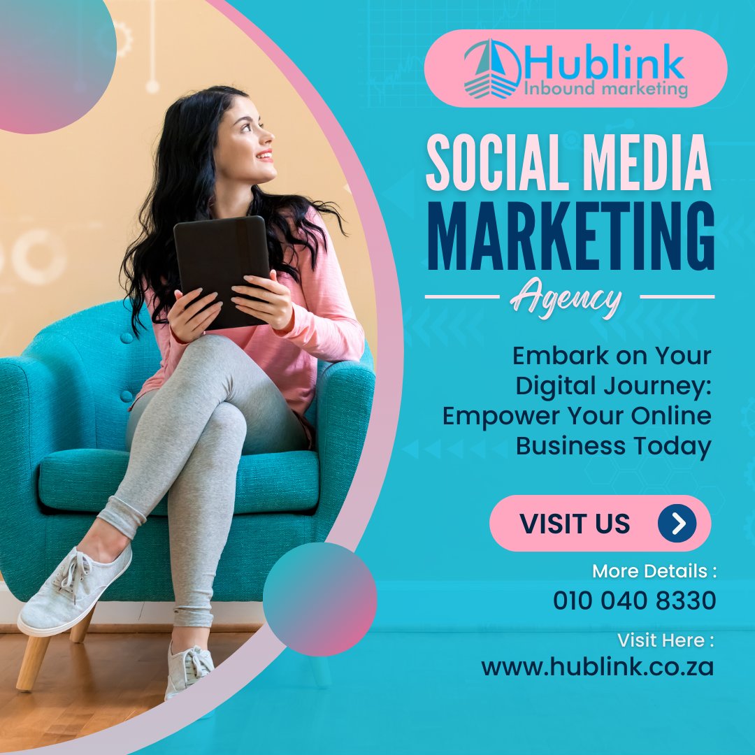 Join our Social Media Marketing Agency and start your digital journey today! Empower your business for success. 🚀💼 Visit our website @ hublink.co.za or call us on: 010 040 8330 #digitalmarketing #hublink #DigitalEmpowerment #OnlineSuccess