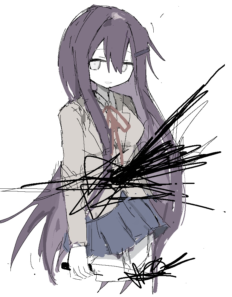 Yuri(DDLC) 「」|とーち𓆟のイラスト