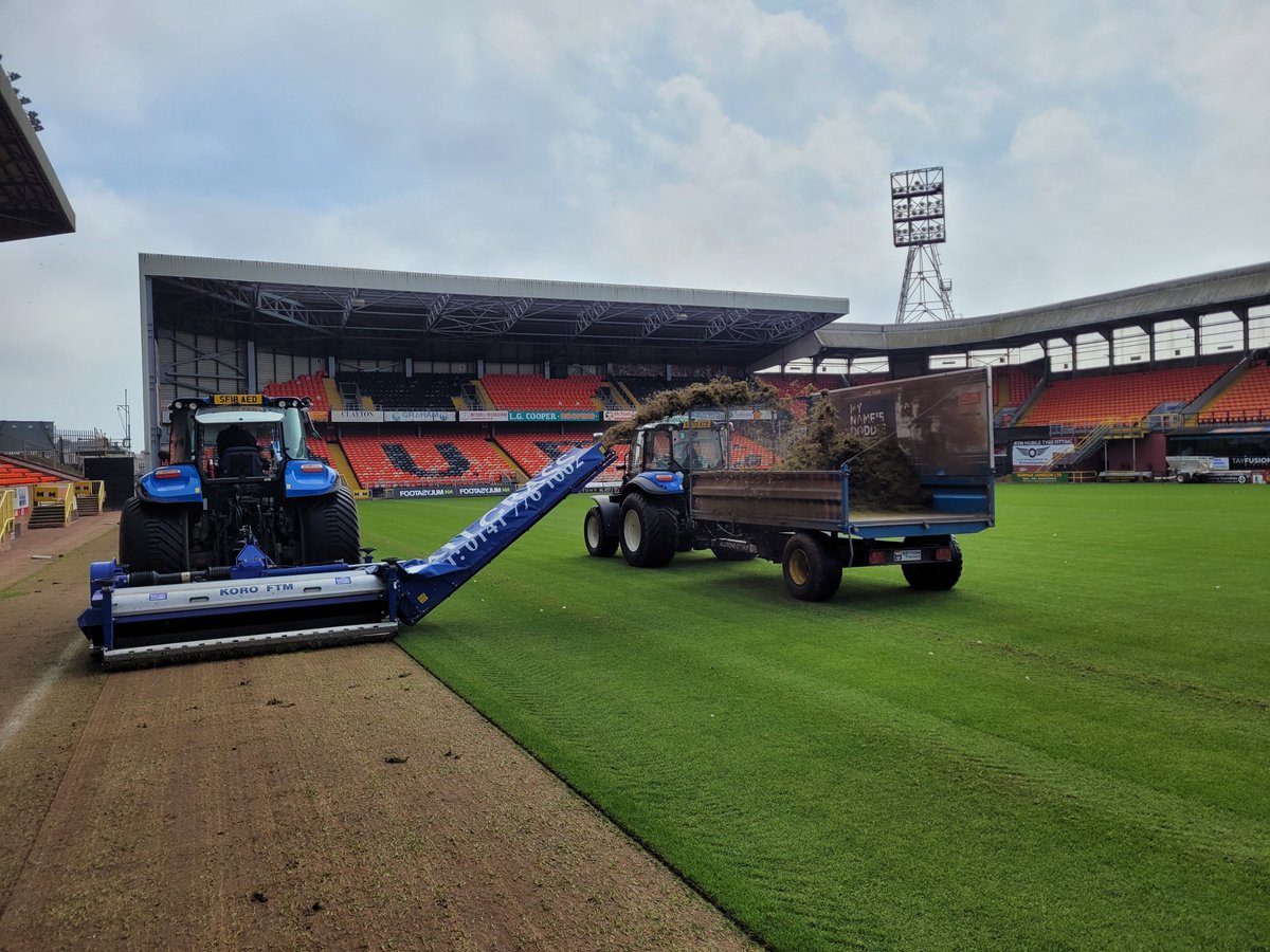 Delighted to start renovation works @dundeeunitedfc this morning 🚜