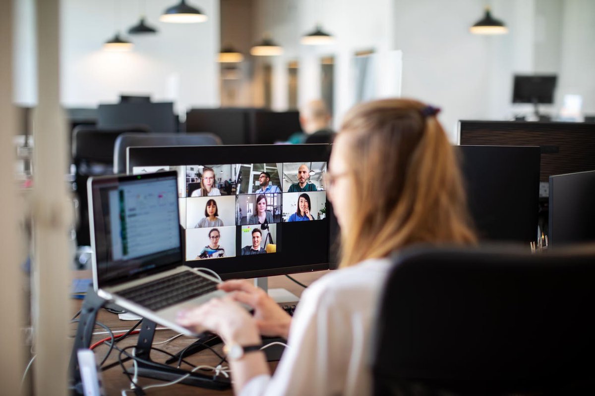 Regardless of whether you love or hate it - #hybridwork is here to stay. @Forbes discusses four trends to follow as we move forward. ow.ly/nGzU50REgO4 #remotework #UCatWork #UC #UCaaS #workfromhome