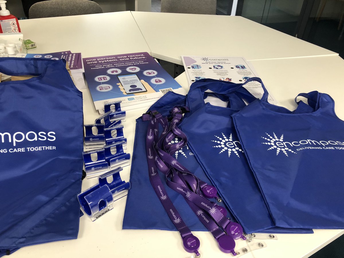 Getting ready for our #encompassNI roadshow across the <a href="/WesternHSCTrust/">Western Trust</a> . Meet us at North Wing,MainFoyer, Altnagelvin tomorrow morning and chat to our team about encompass. Full schedule available on the encompass hub. Staff are welcome to drop in at any time