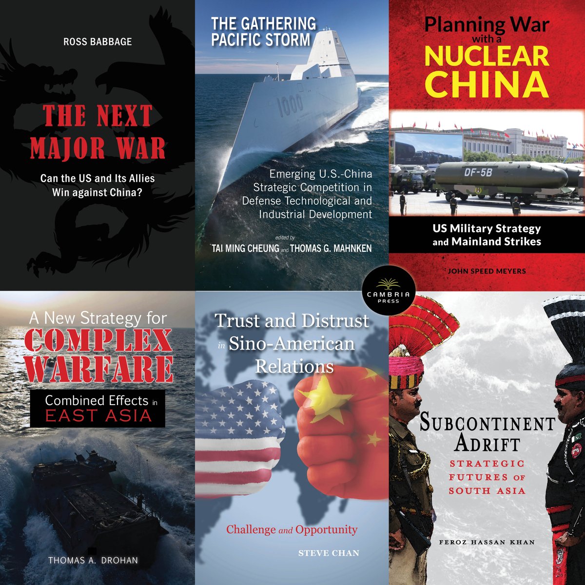 Must-read titles on Asia in the Cambria Conflict and Security Studies book series, headed by Dr. Thomas G. Mahnken ow.ly/hXUG50Rqfxf