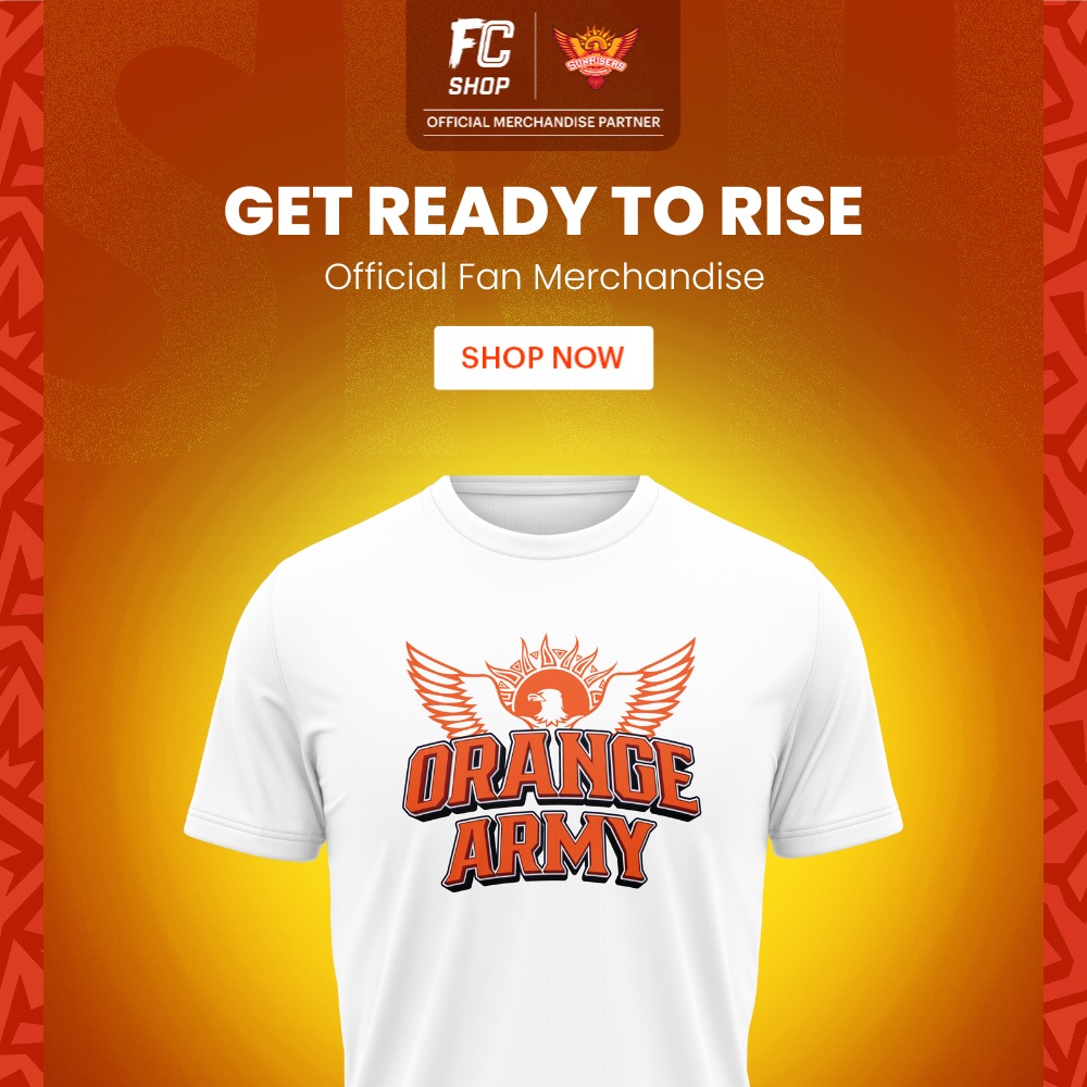 Get your hands on exclusive SRH merchandise only at FanCode Shop. Shop now and be the ultimate fan!👇 sunrisershyderabad.in/shop?utm_sourc…