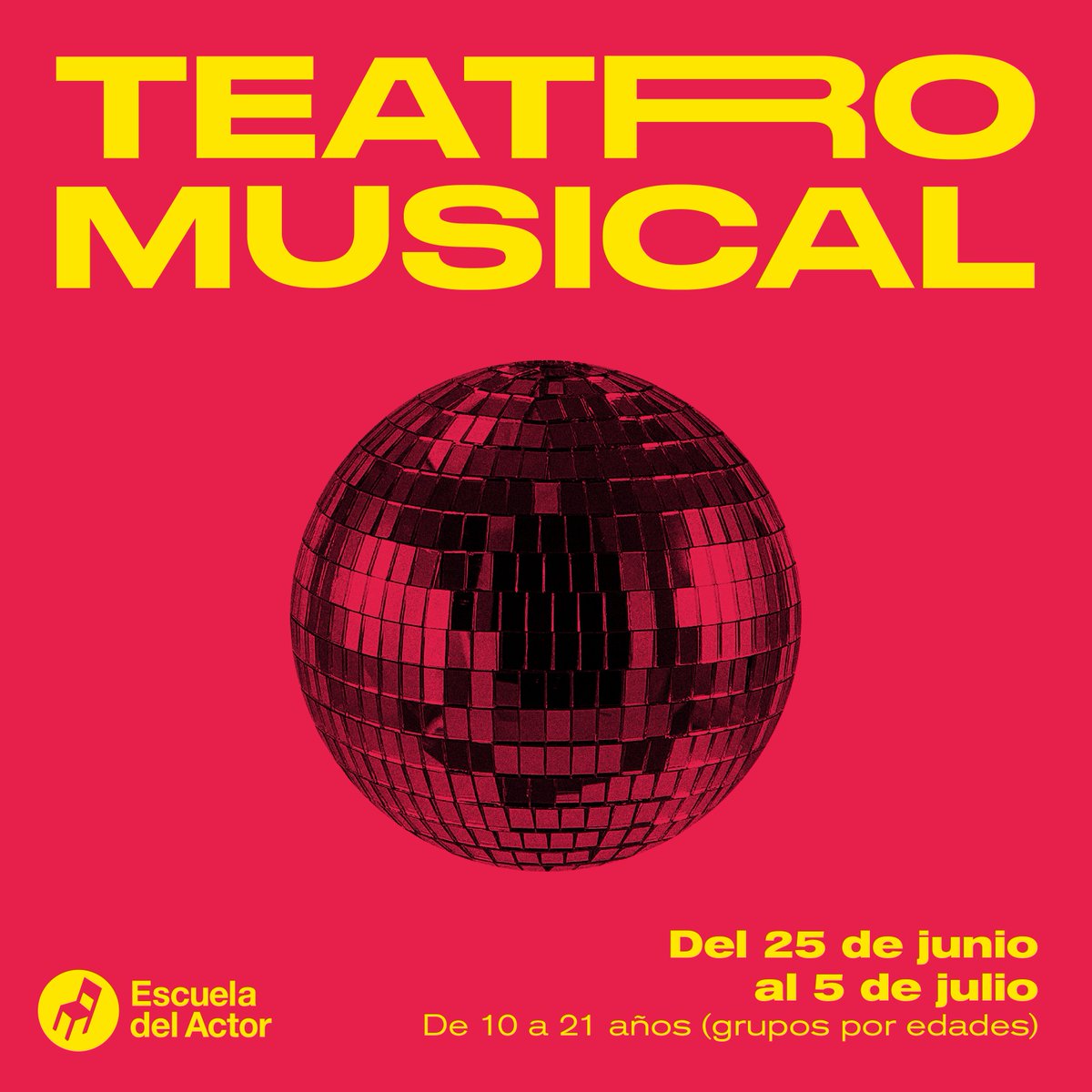 ☀️¡Curso de VERANO de TEATRO MUSICAL!☀️

¿El ritmo corre por tus venas? ¿Sueñas con cantar y bailar sobre un escenario? 🎤💃🏻🕺🏻🪩

Entonces tu sitio está en la Escuela del Actor✨

+info
escueladelactor.com
info@escueladelactor.com
667803816