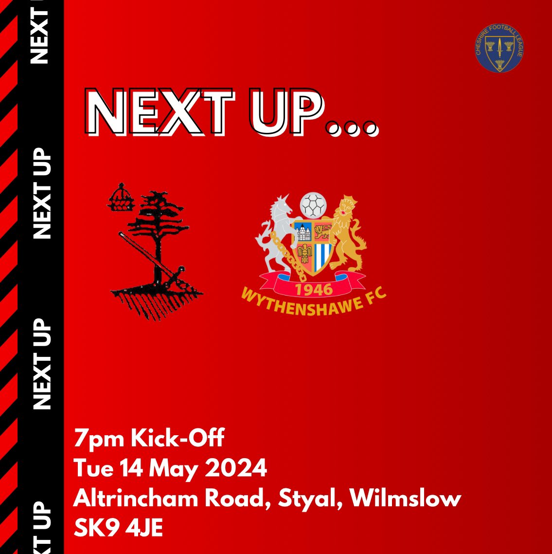 NEXT UP…

Tomorrow evening we travel to the home of @styalfc 

🎟️ Tickets: Free

📍 Styal Sports and Social Club, SK9 4JE

⚽️ 7PM

Come along and cheers on the lads if you can!

#UpTheAmmies 🔵⚪️