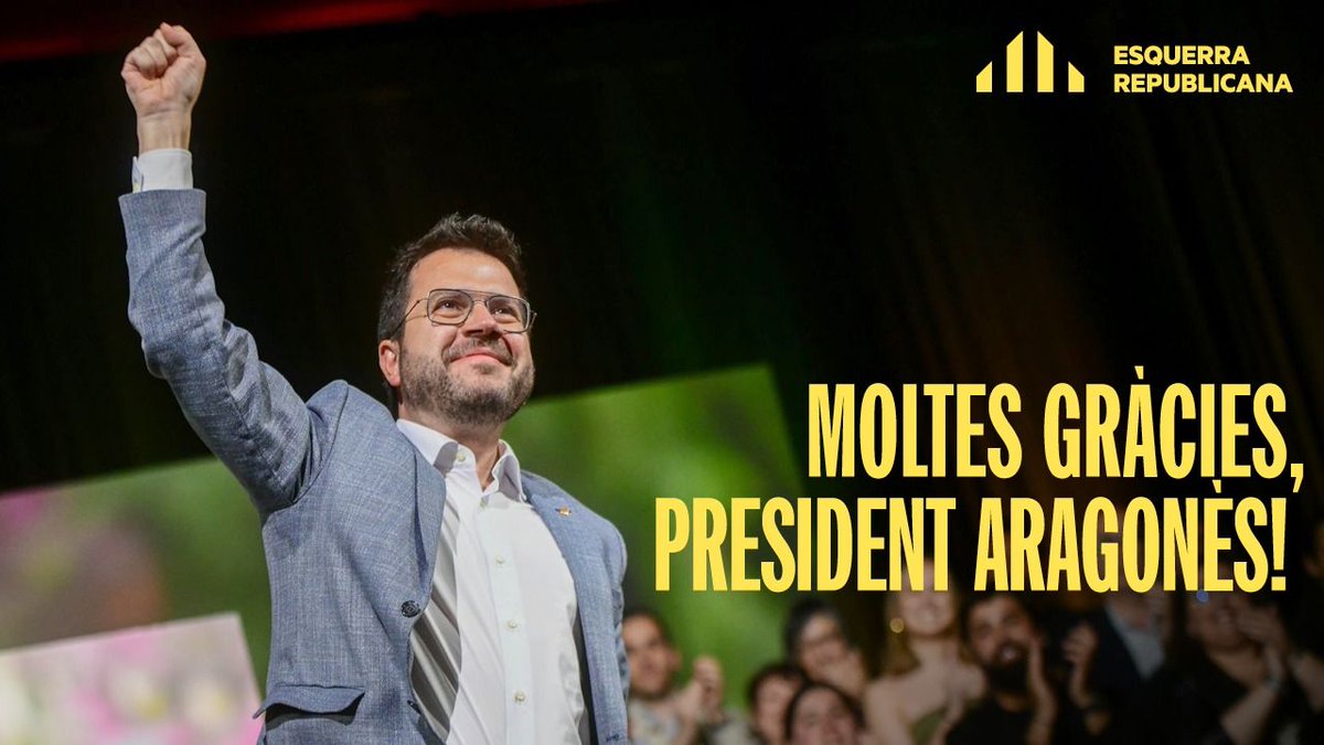 Moltes gràcies #president <a href="/perearagones/">Pere Aragonès i Garcia</a>, per la valentia, la convicció i la fermesa. Ha valgut la pena i valdrà la pena! ✊💛