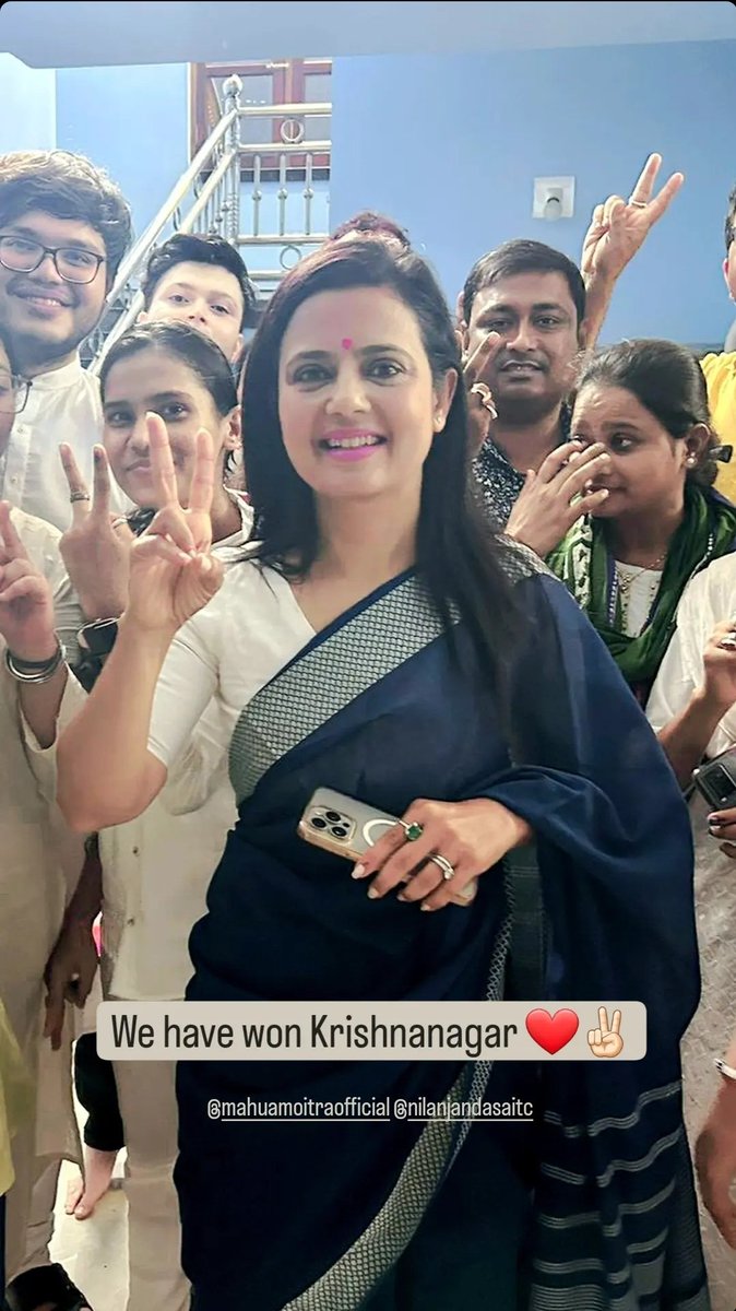 Thank you Krishnanagar! ✌🏻 @MahuaMoitra is all set to win ❤️ #Phase4 #LokSabaElections2024
