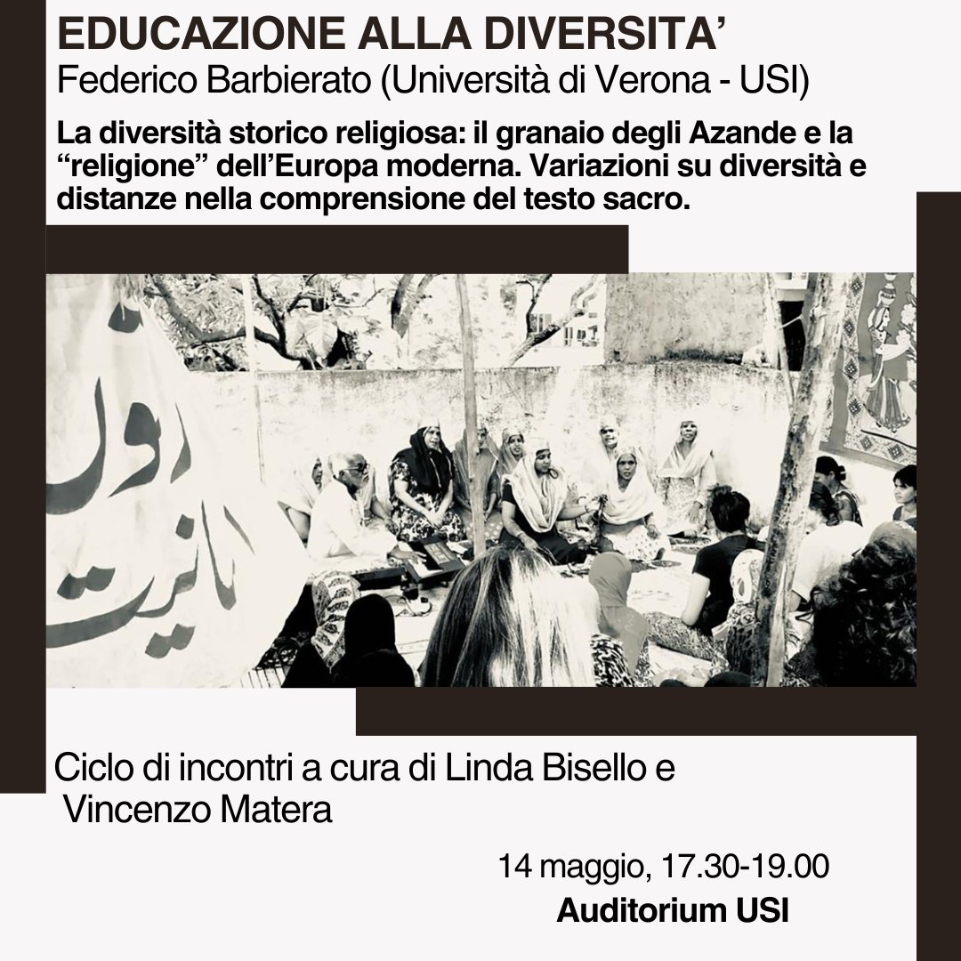 Ricordiamo l'ultimo appuntamento, previsto per domani, con il ciclo di incontri: " Educazione alla diversità".
Info al link:
isi.usi.ch/eventi-notizie…