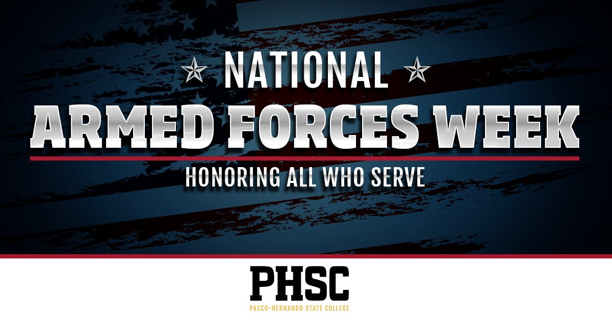 #PHSCedu is celebrating #ArmedForcesWeek and paying tribute to all the men and women who have served our military, both active and former.