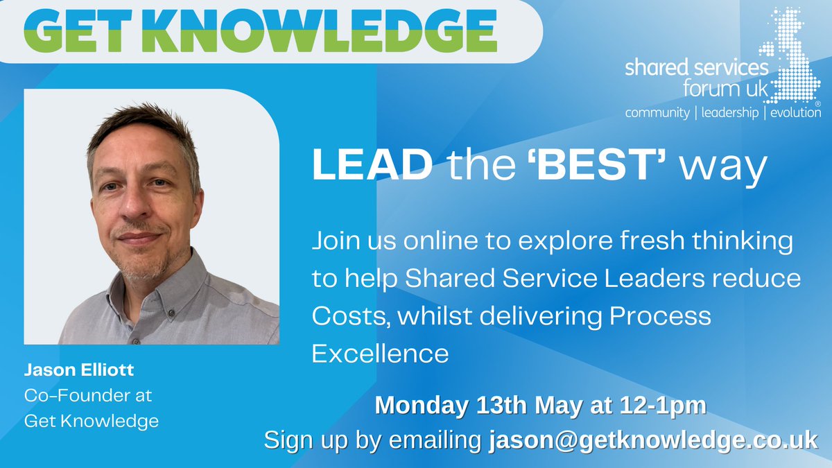 ssforumuk's tweet image. Coming up at 12pm on day 1 of SSF UK Collaboration Week is @GetKnowledgeLtd exploring the core challenges for #SharedService #Leaders on how to #reduce costs whilst #delivering for customers. T Email jason@getknowledge.co.uk for the Teams link to join