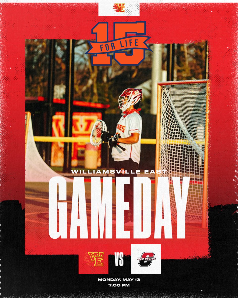 Williamsville East Mens Lacrosse (@willeastmenslax) on Twitter photo GAMEDAY
Today we play for something more. #MentalMatters
📍Williamsville East High School
🆚 <a href="/ClarenceMLax/">ClarenceMLax</a>
⌚️ 7:00 PM
<a href="/WNY_Lax/">WNY Lacrosse</a> <a href="/WillEastFlames/">Will East Athletics</a> <a href="/15forlifeorg/">15 For Life</a> <a href="/egreenway17/">Coach Greenway</a> GAMEDAY
Today we play for something more. #MentalMatters
📍Williamsville East High School
🆚 <a href="/ClarenceMLax/">ClarenceMLax</a>
⌚️ 7:00 PM
<a href="/WNY_Lax/">WNY Lacrosse</a> <a href="/WillEastFlames/">Will East Athletics</a> <a href="/15forlifeorg/">15 For Life</a> <a href="/egreenway17/">Coach Greenway</a>