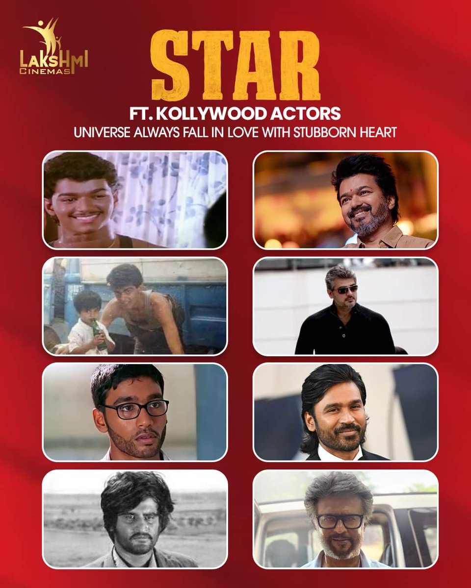 Everyone who has an undisputed determination towards their career and passion, they are all STARS.
#passion #career #motivation #STAR #RunningSuccessfully #LakshmiCinemas #hosur