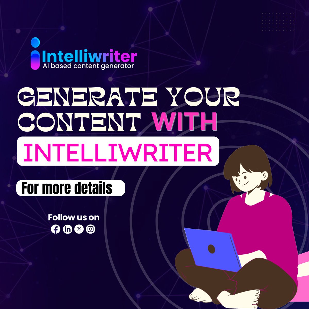 Ready to supercharge your content creation? Look no further than Intelliwriter, the AI-based tool for generating captivating content and stunning images!

Ready to elevate your content game? Try Intelliwriter today!

intelliwriter.io
#Intelliwriter #AIbasedcontentgenerator