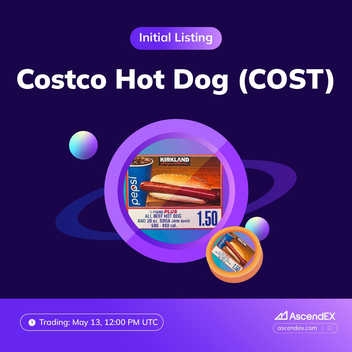 AscendEX Turkey 🇹🇷 (@ascendex_turkey) on Twitter photo 🔥AscendEX, Türkiye'nin en büyük <a href="/costcodogsol/">Costco Hot Dog</a>
($COST) COST/USDT işlem çifti altında listeleniyor.
✅Yatırma: 13 Mayıs, 10:00 UTC
✅Ticaret: 13 Mayıs, 12:00 UTC
✅Çekilme: 14 Mayıs, 12:00 UTC
👀Proje Tanıtımı👉 ascendex.com/en/support/art…...
#COST #AscendEX #Kripto 🔥AscendEX, Türkiye'nin en büyük <a href="/costcodogsol/">Costco Hot Dog</a>
($COST) COST/USDT işlem çifti altında listeleniyor.
✅Yatırma: 13 Mayıs, 10:00 UTC
✅Ticaret: 13 Mayıs, 12:00 UTC
✅Çekilme: 14 Mayıs, 12:00 UTC
👀Proje Tanıtımı👉 ascendex.com/en/support/art…...
#COST #AscendEX #Kripto