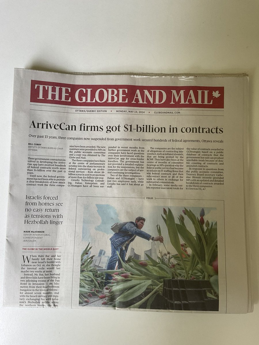 Another attempt at a “Gotcha!” headline from the @globeandmail. “ArriveCan firms got $1-billion in contracts!!!” (superfluous exclamation marks added). $1B over *13 years*. Govt. contacts work out to IT consulting firms. No surprise that these firms previously got contracts.🙄