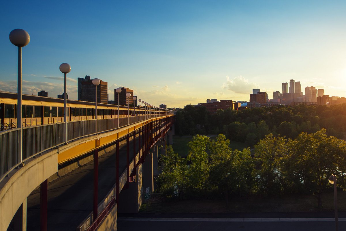 The walking bridge on the U of M campus. Have you crossed the river on foot?