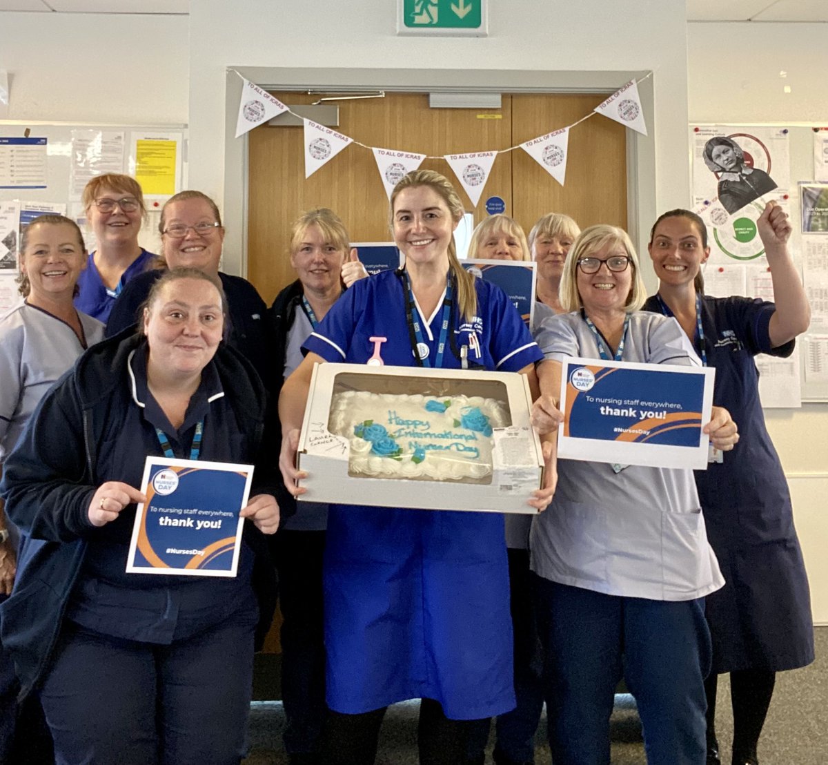Local rep Hope McNulty and her colleagues have been celebrating #NursesDay @Mersey_Care - enjoy that cake!