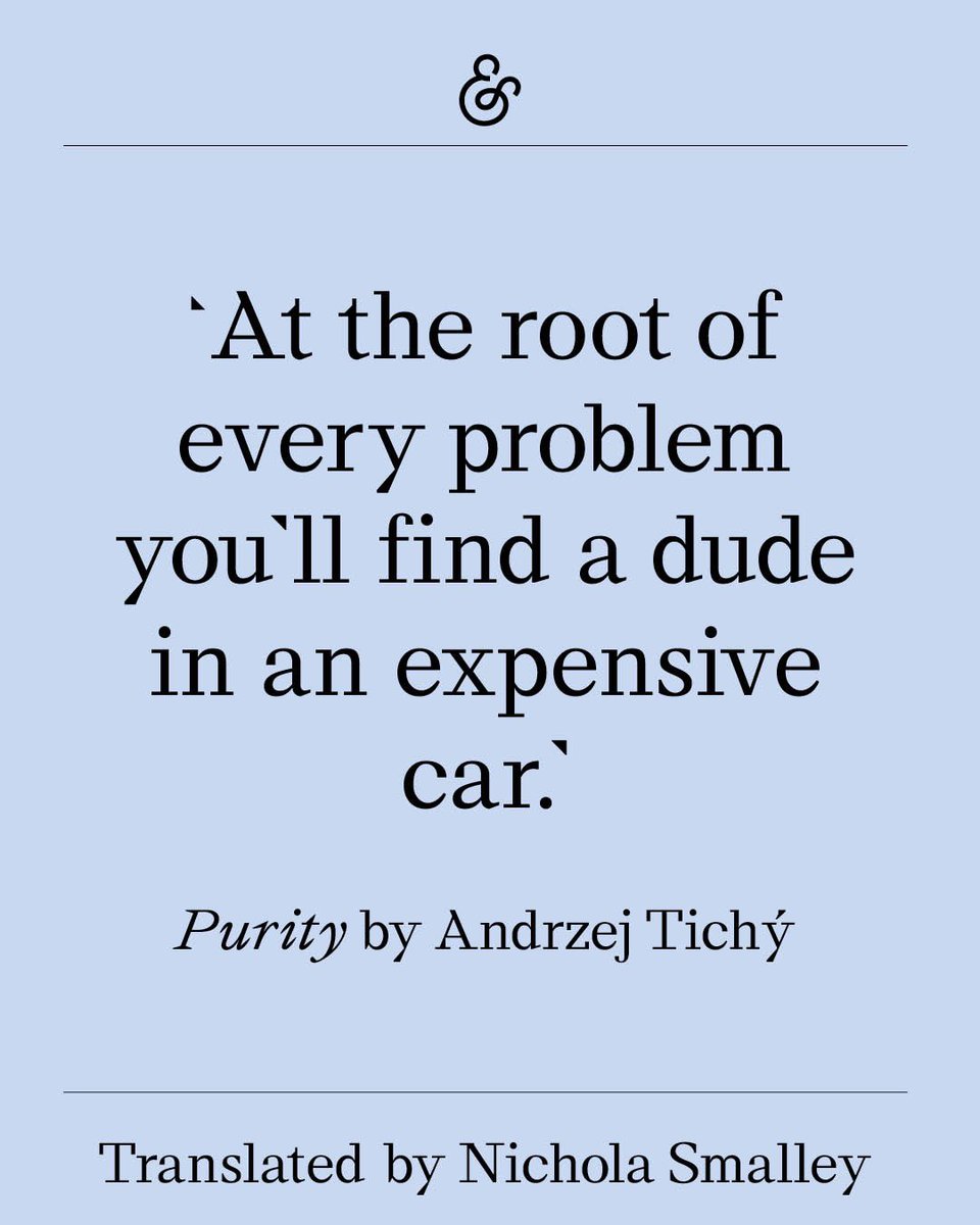 The wait is almost over…PURITY by Andrzej Tichý, translated from Swedish by Nichola Smalley, publishes on 4th June 2024. From the author of WRETCHEDNESS, these short stories plunge us into the urban margins, giving furious voice to figures often absent from fiction.