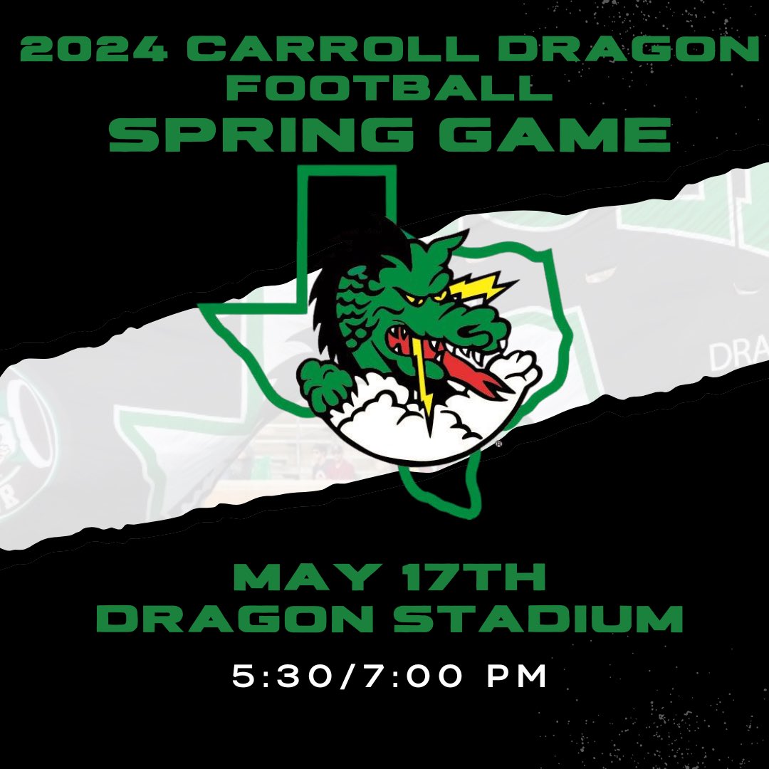 Can’t wait to see everyone at the Spring Game on Friday! Carroll Group 5:30 Dragon Group 7:00 Come watch the Boys showcase what we have been working on! #ProtectTheTradition @CABCSLC @SLCAthletics @coachrdodge