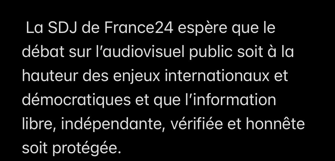 Ludovic de Foucaud (@ludovicdf) on Twitter photo Message de la SDJ à Monsieur le Député <a href="/qbataillon/">Quentin Bataillon</a> :
“Le député Quentin Bataillon a-t-il déjà regardé France24 ?” Message de la SDJ à Monsieur le Député <a href="/qbataillon/">Quentin Bataillon</a> :
“Le député Quentin Bataillon a-t-il déjà regardé France24 ?”