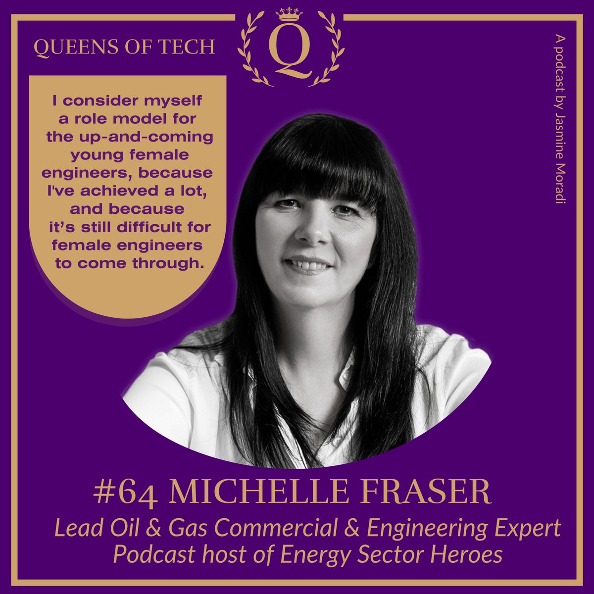 QueensofTech's tweet image. Michelle Fraser breaking gender barriers and redefining industry norms with her bold approach.✨📷queensof.tech #WomenInTech #Leadership #DEI #Podcast #AI #QueensofTech
