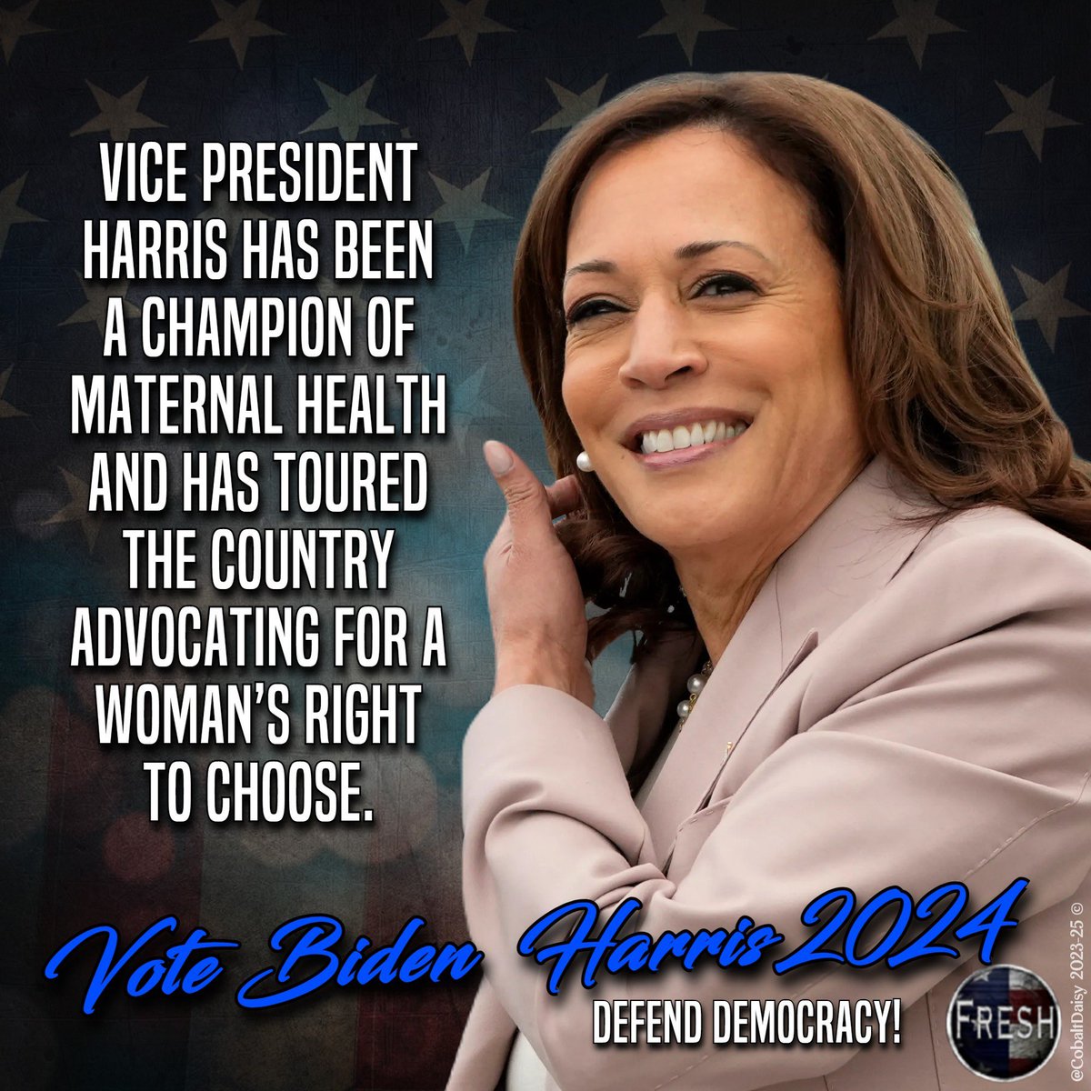 “Women in every state must have the freedom to choose if and when they become a mother” VP #KamalaHarris There is no greater advocate for American women, their civil rights, families and personal liberties than VP Kamala Harris! #FreshUnity #4MoreYears