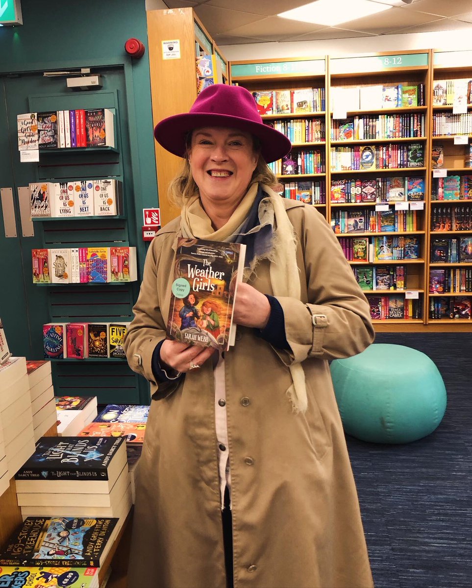 Thanks to Donal @DubrayBooks Stillorgan and Aaron @DubrayBooks Blackrock for making me feel so welcome today. Signed copies of The Weather Girls in both bookshops now. Lots more bookshop visits to come. Hopefully in dry weather! My trusty pink hat kept my head dry! Today! ☔️☔️☔️