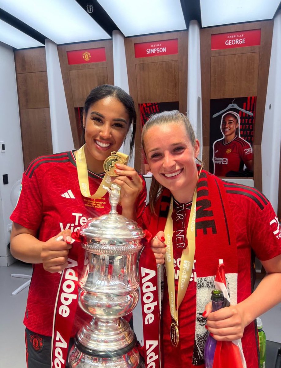 Congratulations to @ManUtdWomen on winning the FA cup yesterday Beating spurs 4-0! The women have shown the men’s team how it’s done Now they need too step up vs City and show us what they’re really made of! #GlazersOut