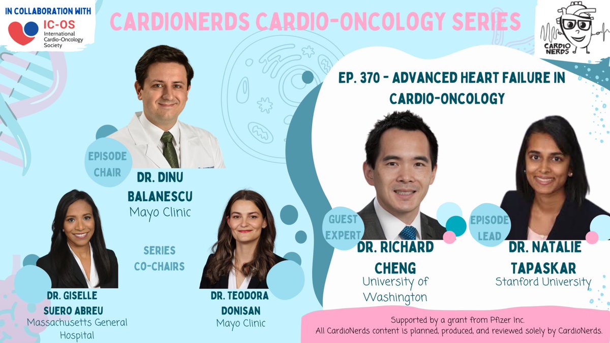 Akiva Rosenzveig (@akivarosenzveig) on Twitter photo 🚨New <a href="/CardioNerds/">CardioNerds</a> episode alert 🚨
Join <a href="/Dr_DanMD/">Daniel Ambinder, MD</a>, episode chair <a href="/dinubalanescu/">Dinu V. Balanescu, M.D.</a>, and FIT lead <a href="/NatalieTapaskar/">Natalie Tapaskar</a> to learn about heart failure in CardioOncology from expert Dr. Richard Cheng
cardionerds.com/370-cardioonco… 🚨New <a href="/CardioNerds/">CardioNerds</a> episode alert 🚨
Join <a href="/Dr_DanMD/">Daniel Ambinder, MD</a>, episode chair <a href="/dinubalanescu/">Dinu V. Balanescu, M.D.</a>, and FIT lead <a href="/NatalieTapaskar/">Natalie Tapaskar</a> to learn about heart failure in CardioOncology from expert Dr. Richard Cheng
cardionerds.com/370-cardioonco…