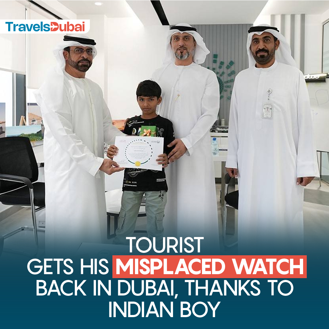 In a heartwarming display of integrity, a young Indian boy named Muhammad Ayan Younis has earned the admiration of the Dubai Police for returning a lost watch to its rightful owner
#uae #dubai #MuhammadAyanYounis #DubaiPolice #travelsdubai
Readmore: travelsdubai.com/.../tourist-ge…...