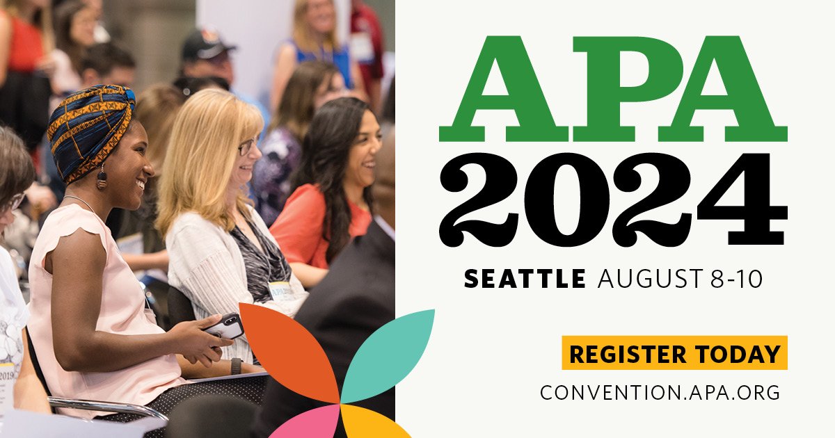 Join Division 38 at APA2024! We’re bringing together the best of our Division for three days of memorable programming. Registration is open now! Register before May 31 and save $100 on the regular price of registration. convention.apa.org