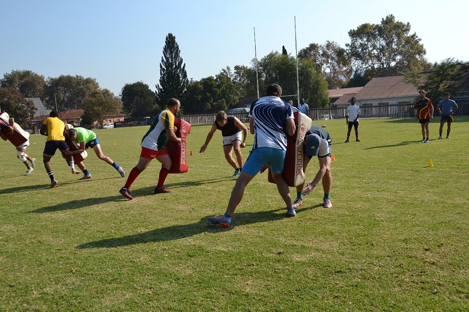 Another weekend, another trials session wrapped! Skills Coach Phiwe Nomlomo from @BlueBullsRugby joined us yesterday, & there was a decent turnout from the guys as we get set to host the August internationals! Many thanks to Grizzlies Rugby Club for hosting us! #SupportDeafRugby
