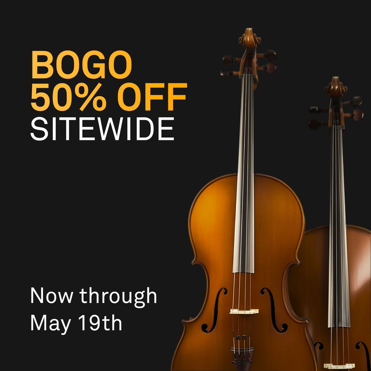 Buy any instrument library, get HALF OFF another! Hit the link to complete your 8Dio ensemble and save hundreds. buff.ly/4b6fBq9 

#8dio #virtualinstruments #composer #musicproducer #freeplugins #filmscoring #composition #bogo

Limit 1 per customer, sale excludes bundles.