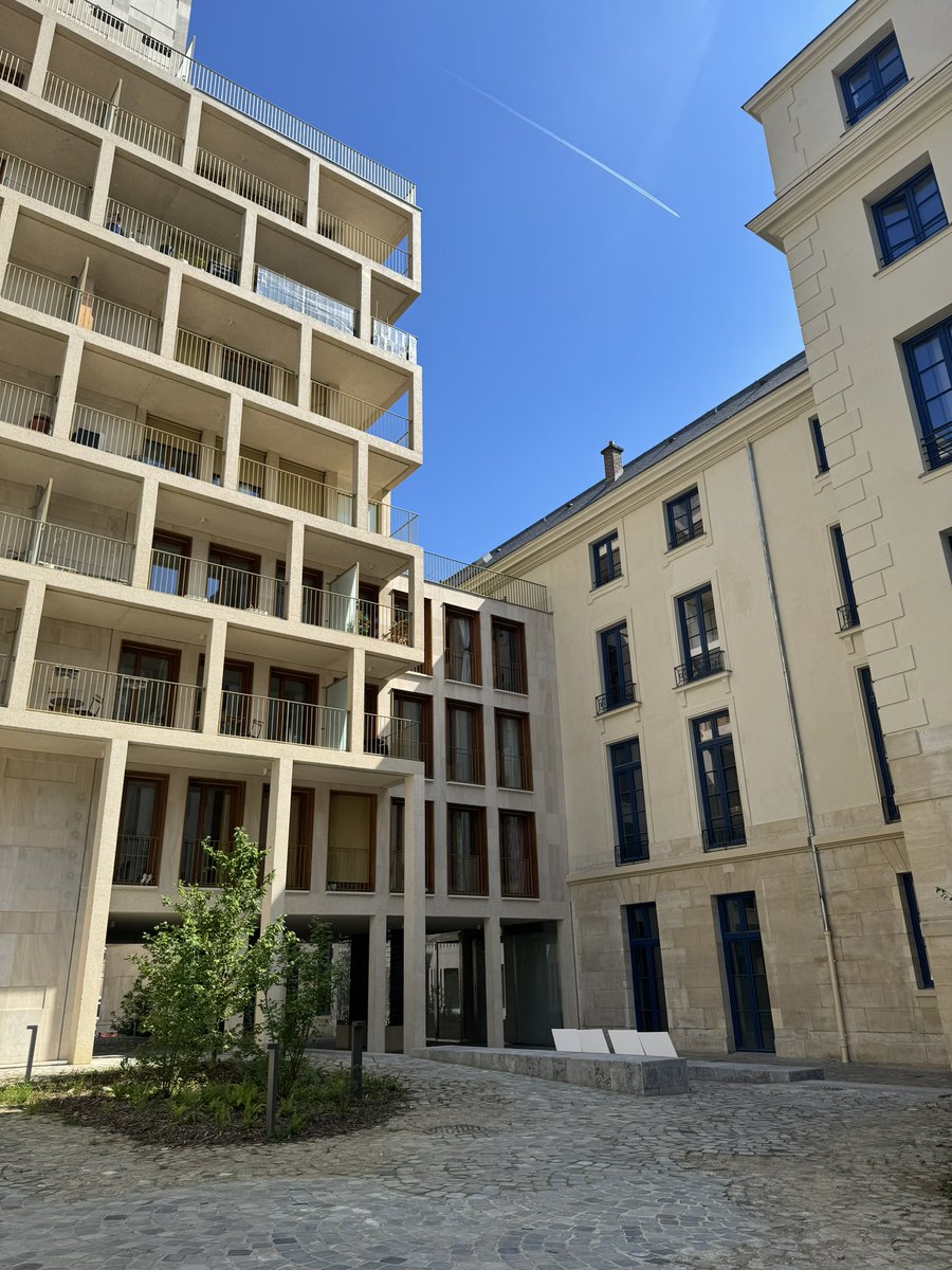 🏢 visite de l’îlot Saint-Germain illustration de la transformation d’un immeuble en logements @antoinetteguhl @micheline_jacqu @MargateMarianne @Senat @_RIVP_ @David_Belliard #equerredargent #teamarchi