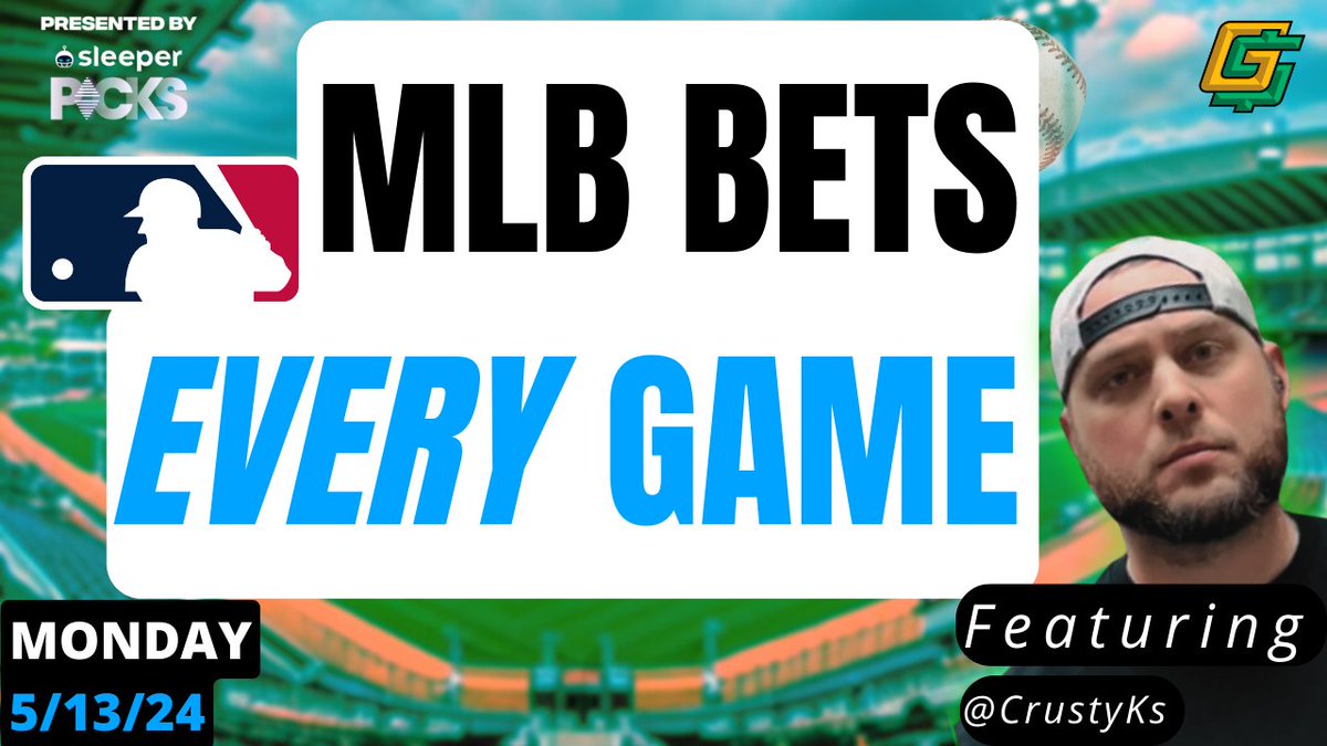 🚨 NEW VIDEO 🚨 ⚾️ @CrustyKs is back with a new video going over his best bets and analysis in ALL the #MLB games today! ⚾️ 🔗 : youtube.com/watch?v=BcE8bZ…