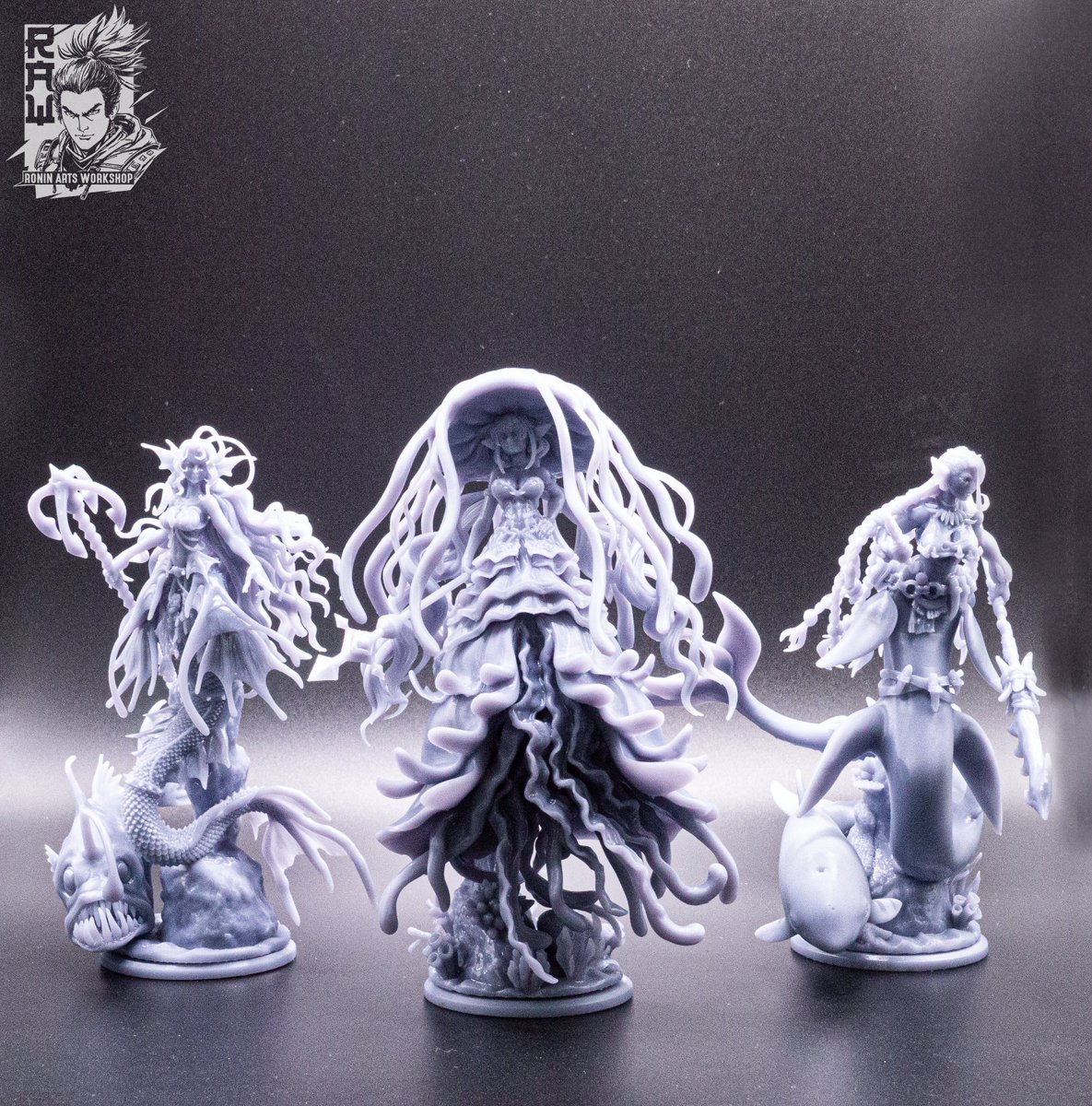 Minun, Dahana and Lyda printed by us in their true mermaid form!
It's our second year of #Mermay and we are having a blast!

#3dprinting #warmongers #3dprint #フィギュア #DnD #TRPG #mermay2024