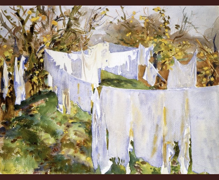 John Singer Sargent #WashingDay #MondayMorning #MondayMagic