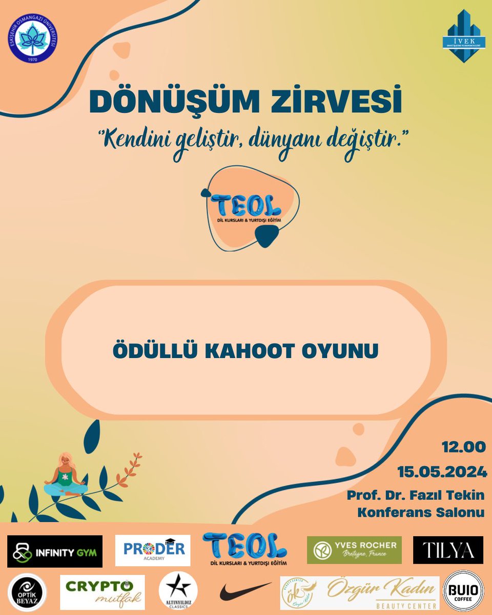 esogu_ivek's tweet photo. DÖNÜŞÜM ZİRVESİ etkinliğimize katılım sağlayacak birbirinden değerli konuşmacılarımızın öz geçmişleri ve program akışımızı arz ederiz. 

✨ 15 Mayıs Çarşamba günü saat 12.00’de  Prof.Dr. Fazıl Tekin Konferans Salonu’nda sizleri de aramızda görmekten mutluluk duyarız. https://t.co/0wm9H7fdsb