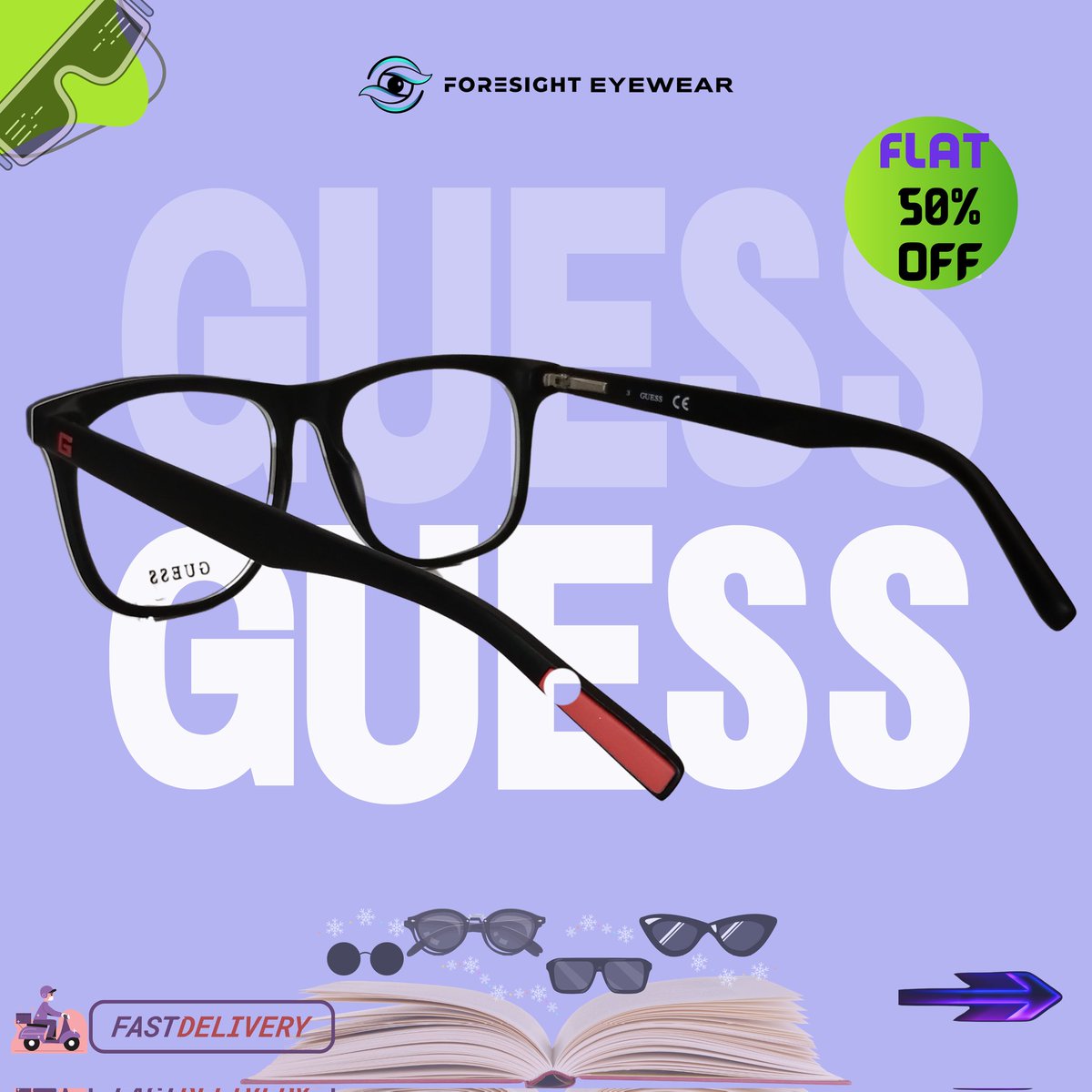 👀 Guess what's making heads turn? 
Check out our Guess Eyewear collection! 👓💫 

50% Discount on the mentioned prices 🤩

Slide into our DMs or tap the link in our bio to chat with us on WhatsApp and score your perfect pair today! 📲💥💬

#GuessEyewear #ForeSightEyewear #DMus