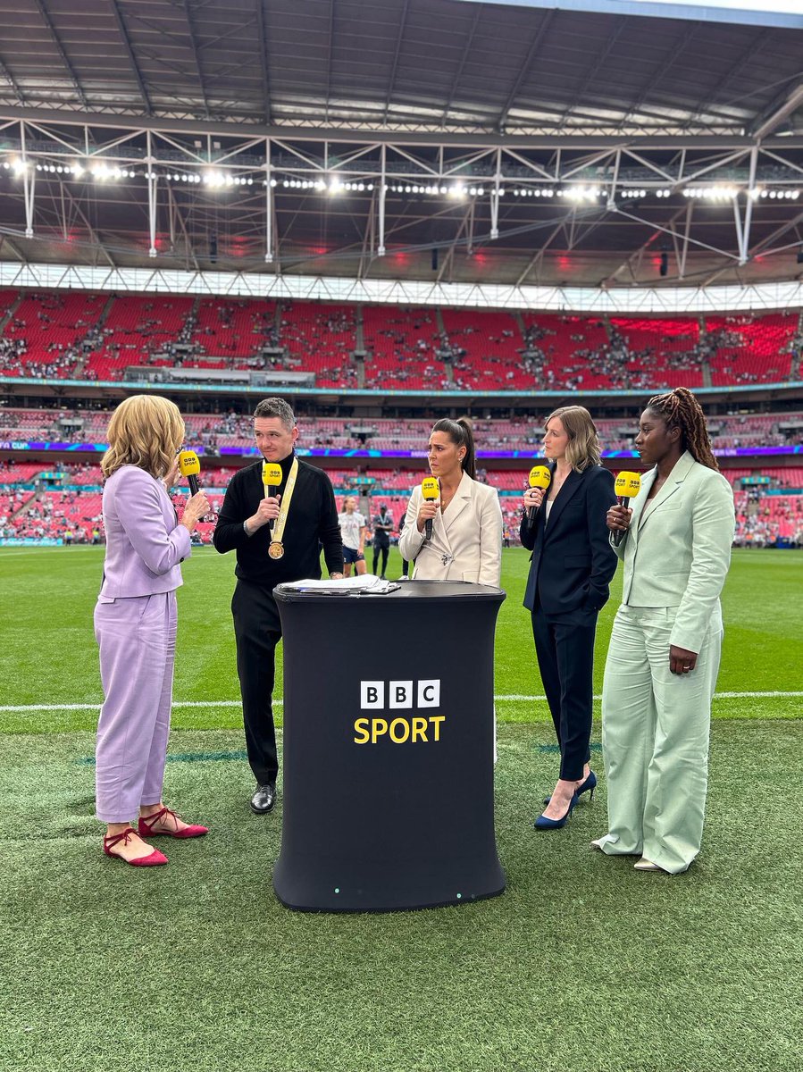Another packed out @AdobeWFACup Final at Wembley… Manchester United deserved winners! Big love to the @BBCSport team ❤️🏆